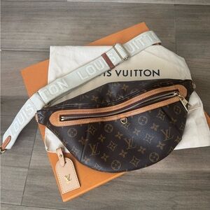 Louis Vuitton high rise with guitar strap